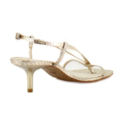 Champagne Embossed Leather