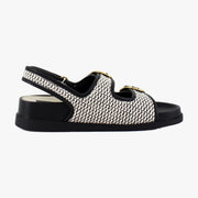 Black/Natural Raffia