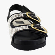 Black/Natural Raffia
