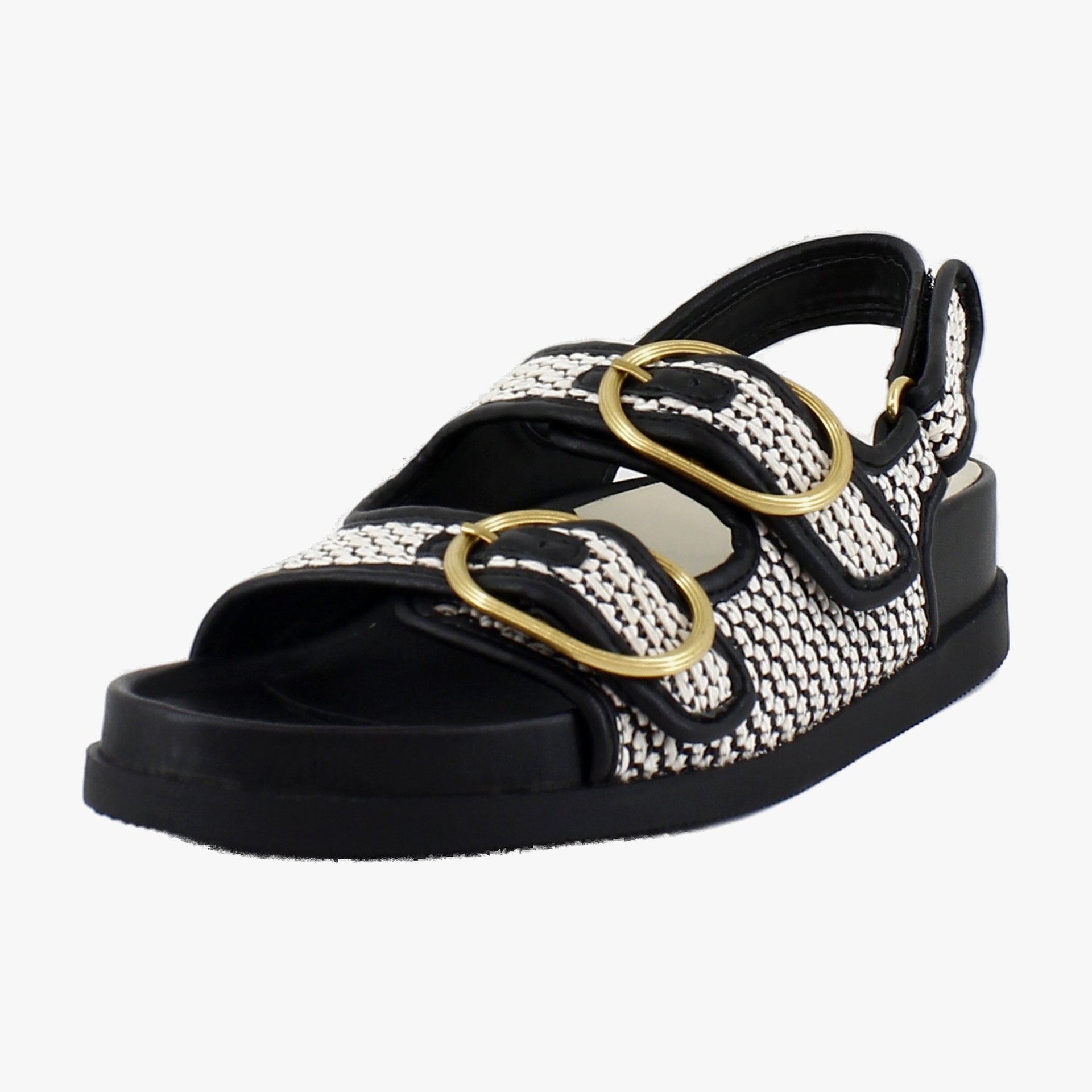 Black/Natural Raffia