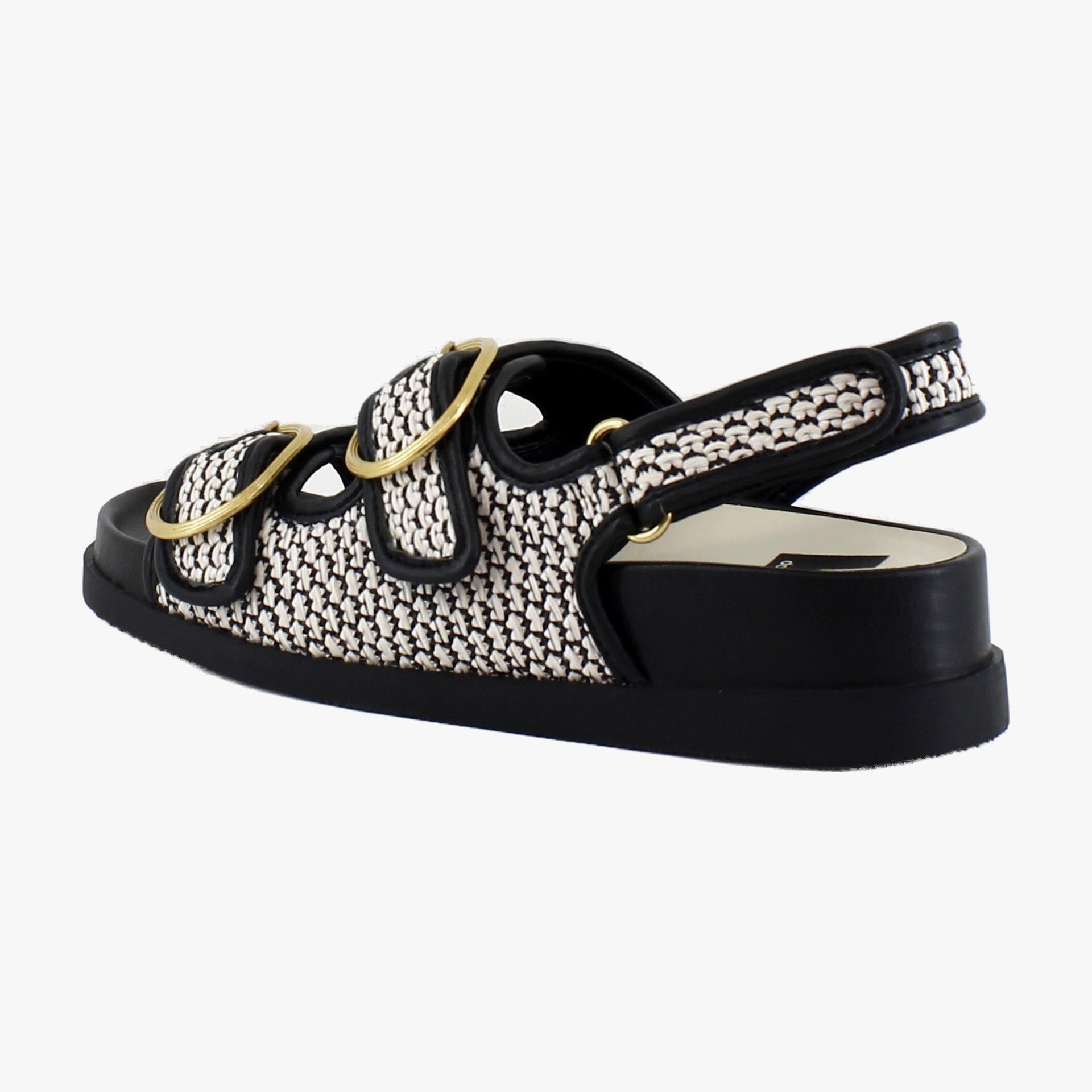 Black/Natural Raffia