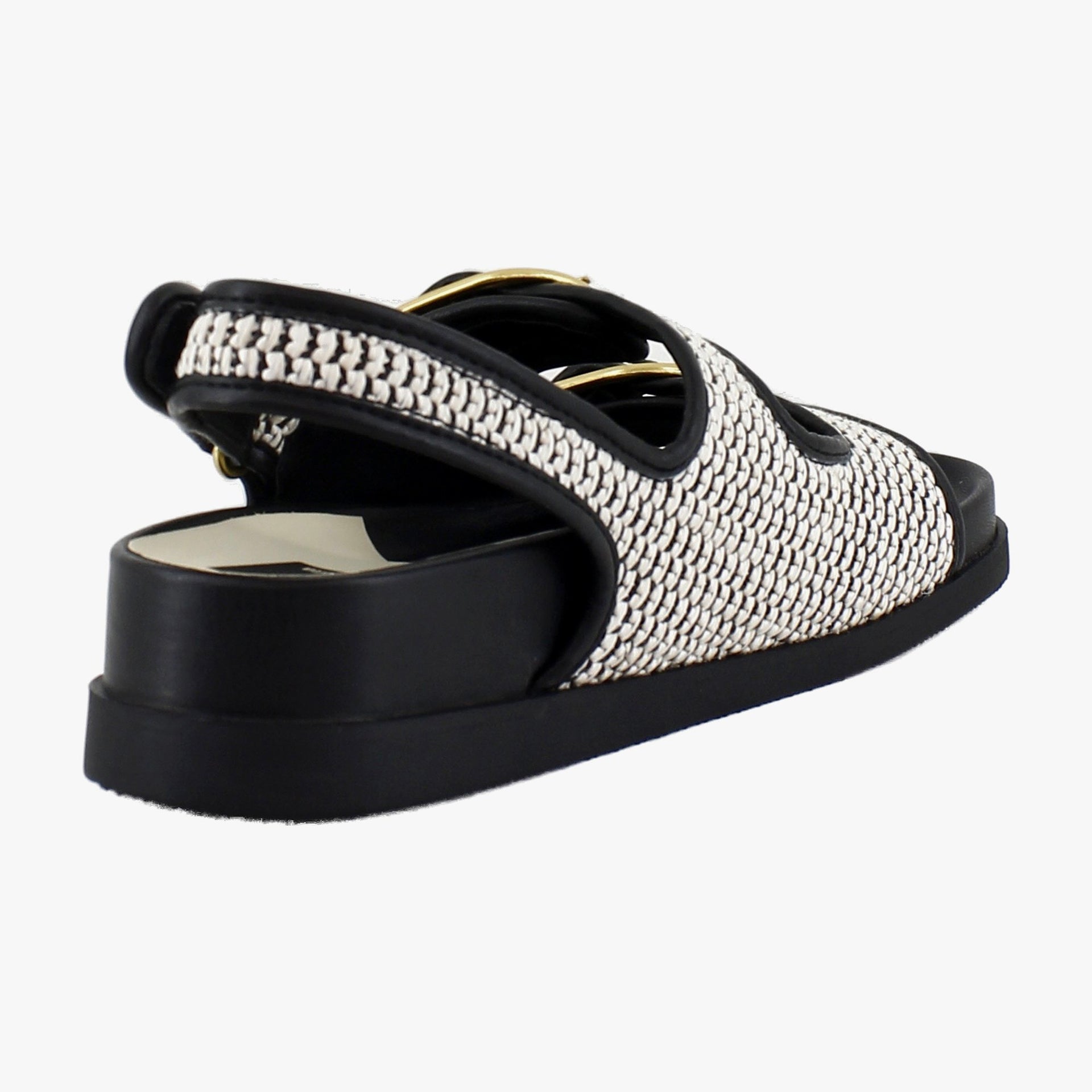Black/Natural Raffia