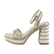 Platinum Metallic Leather