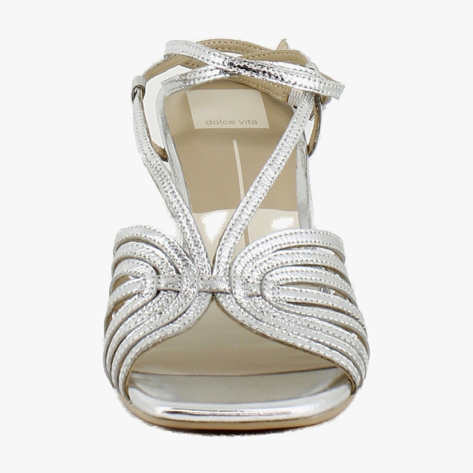 Silver Distressed Leather
