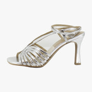 Silver Distressed Leather