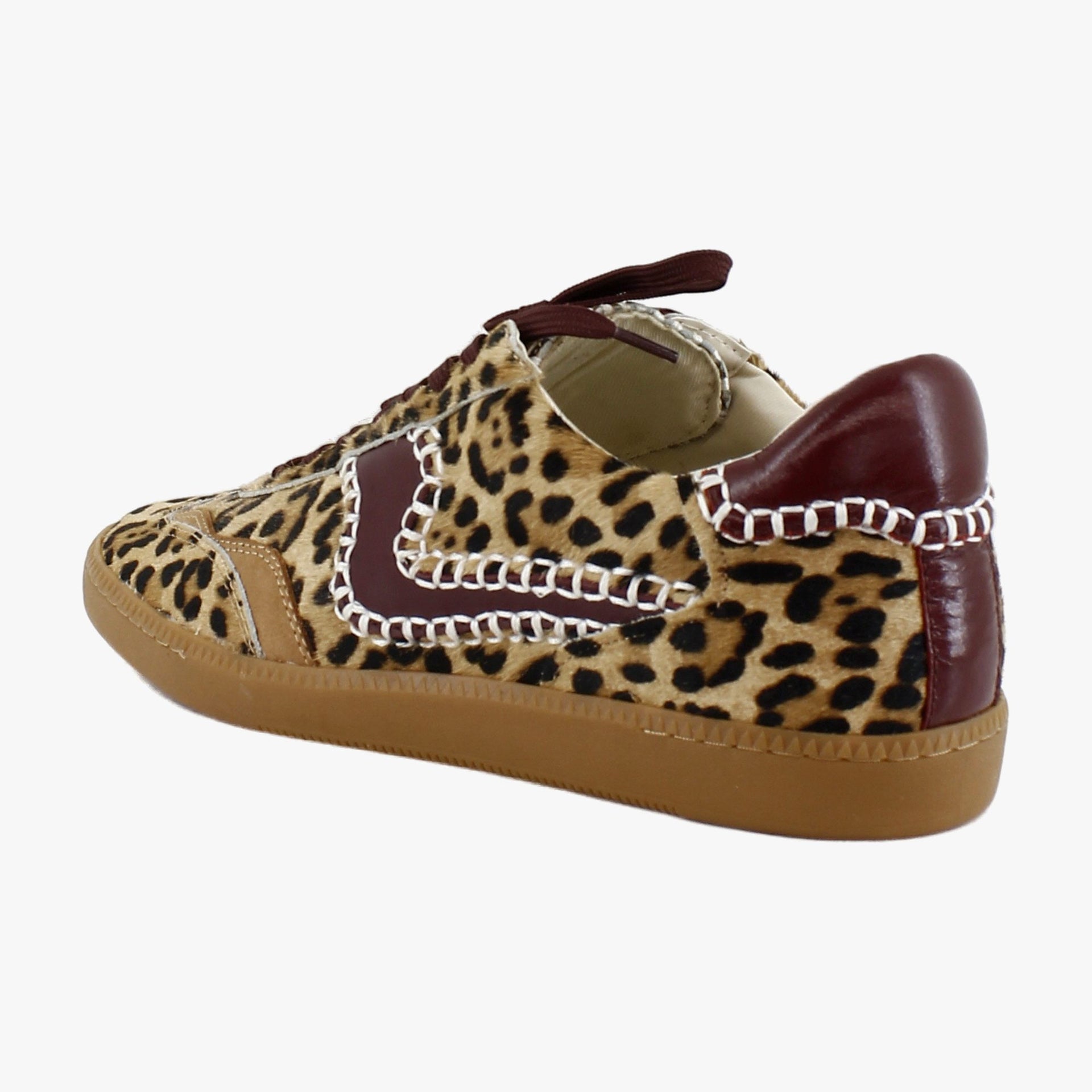 Burgundy Leopard