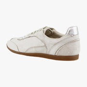 Off White Crackled Leather