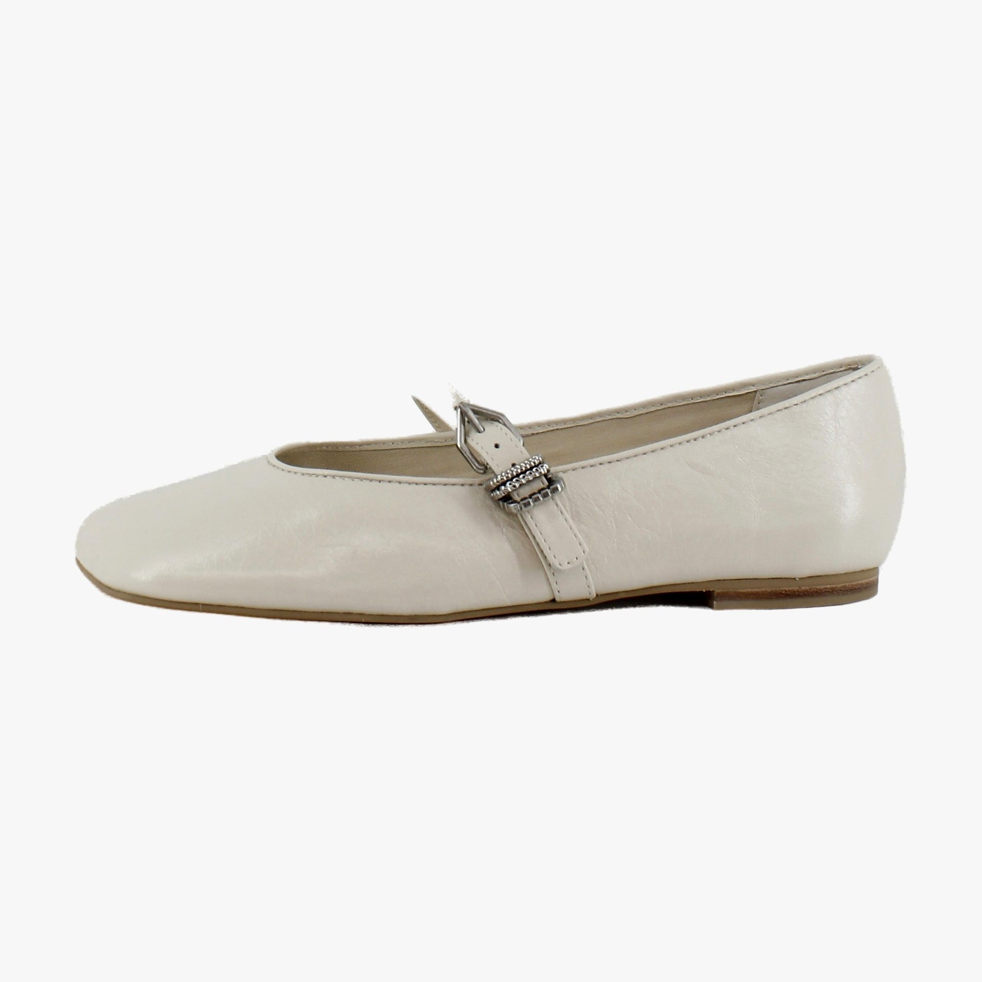 Creme Crinkle Patent