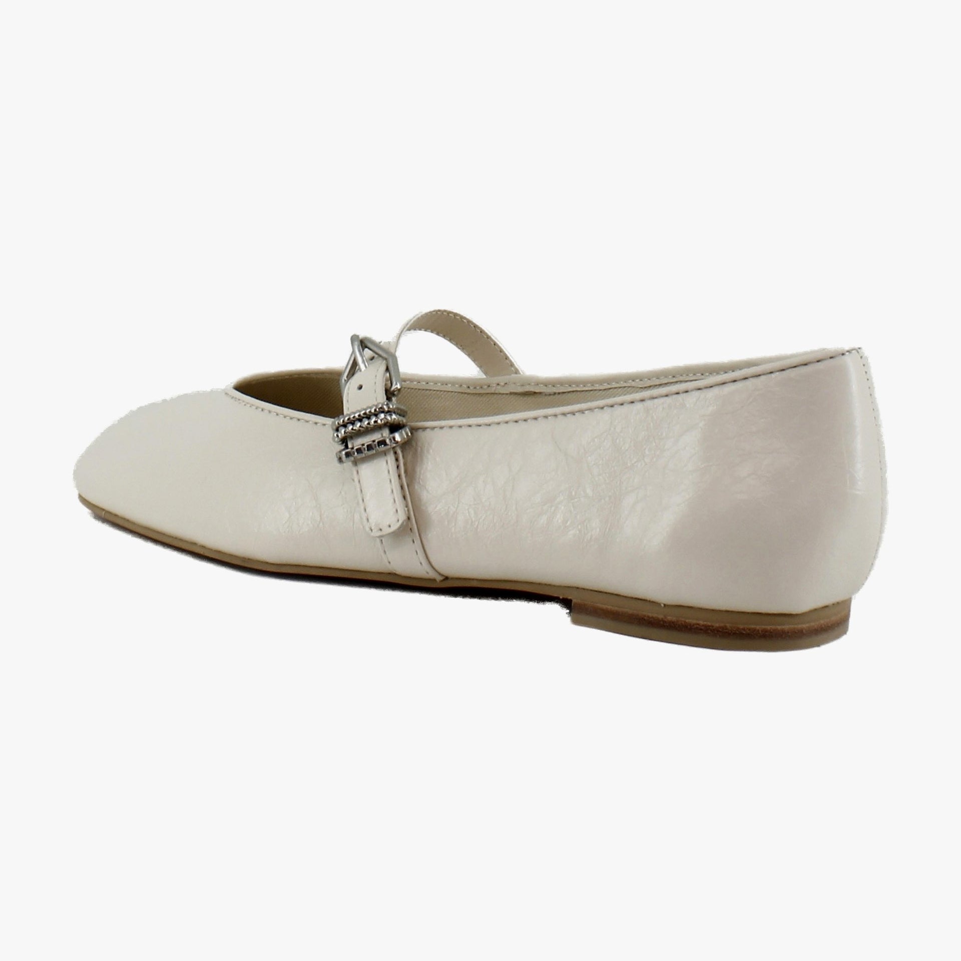 Creme Crinkle Patent