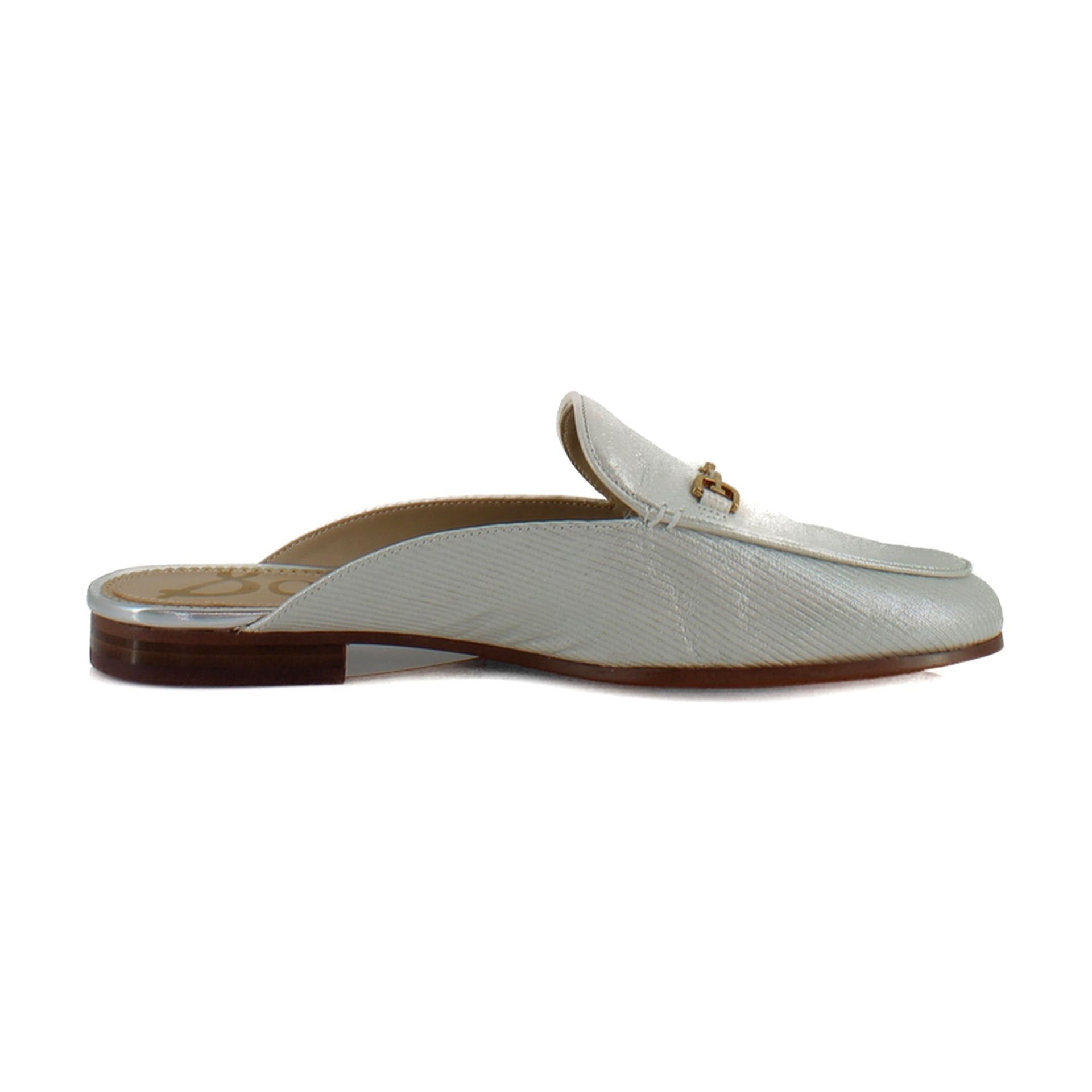 Silver Striped Leather