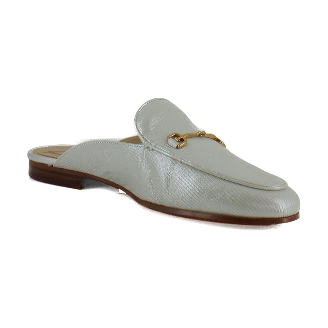 Silver Striped Leather