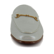 Silver Striped Leather