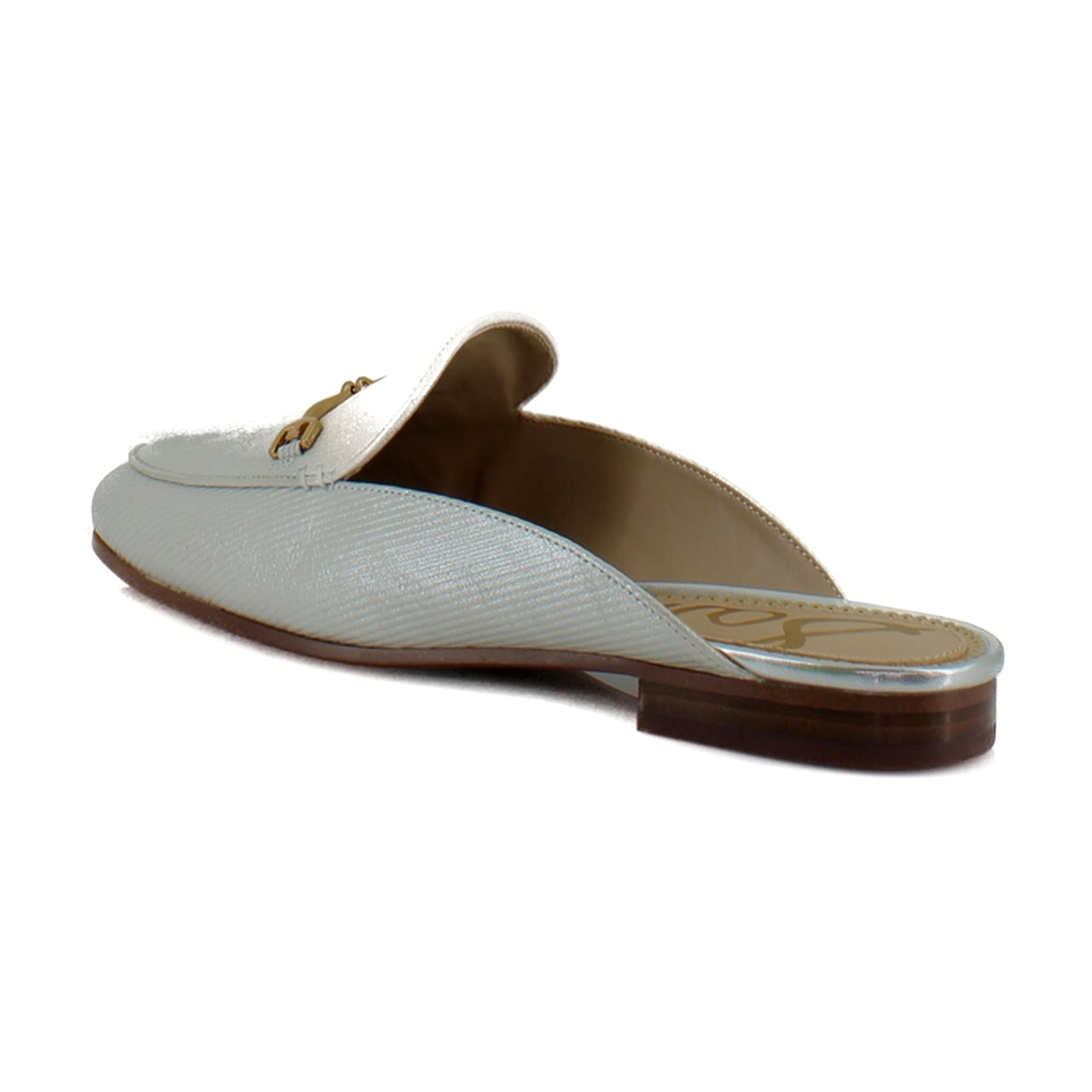 Silver Striped Leather