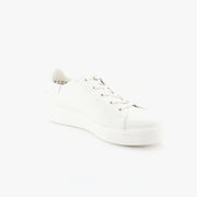 Warm White/White Leather