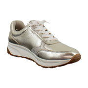 Champagne Metallic Leather