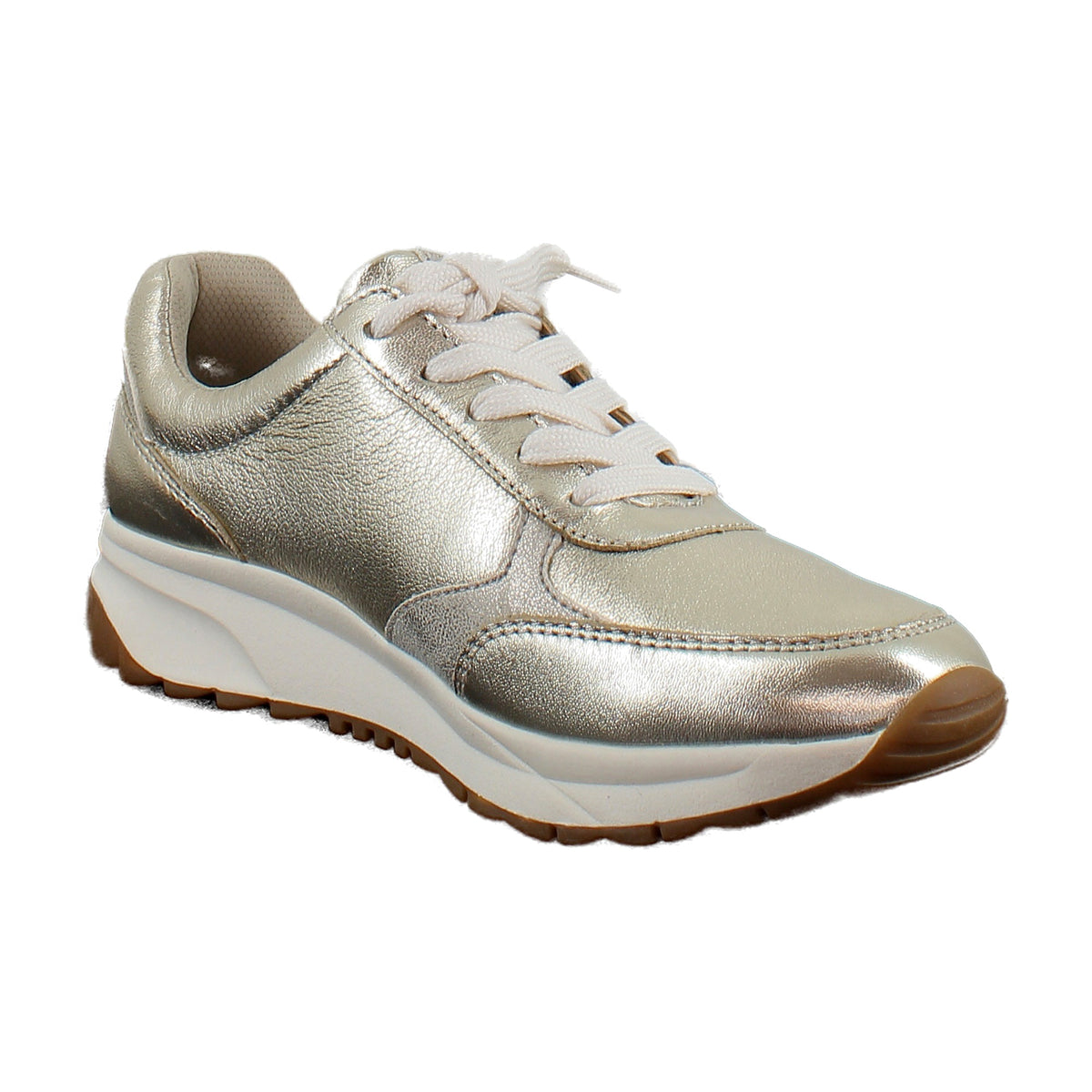 Champagne Metallic Leather