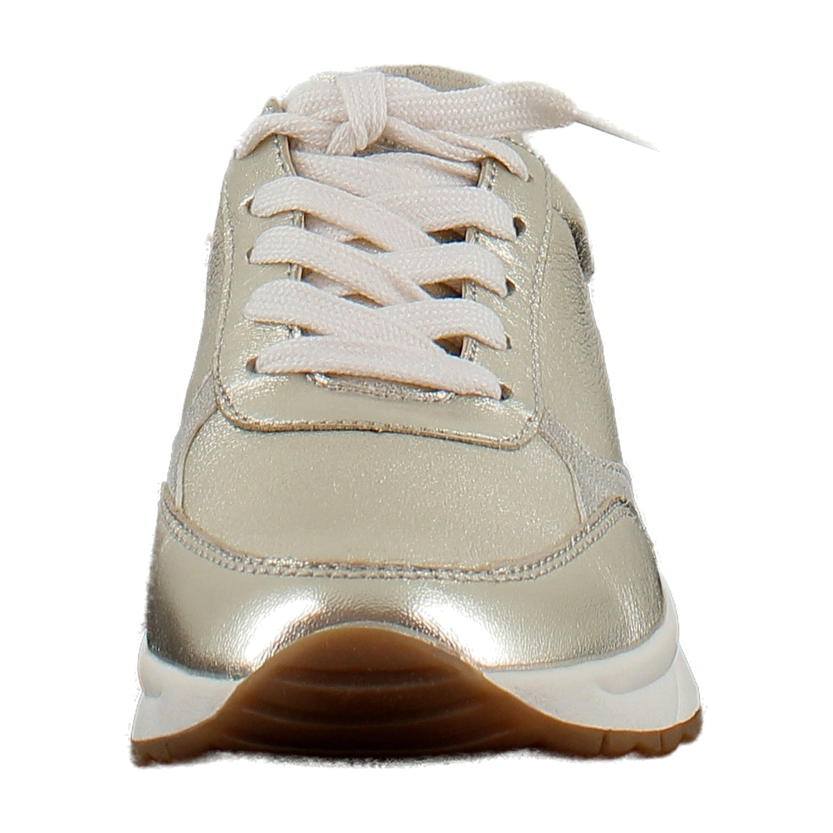 Champagne Metallic Leather