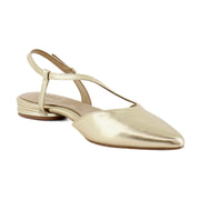 Dark Gold Metallic Leather