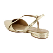 Dark Gold Metallic Leather
