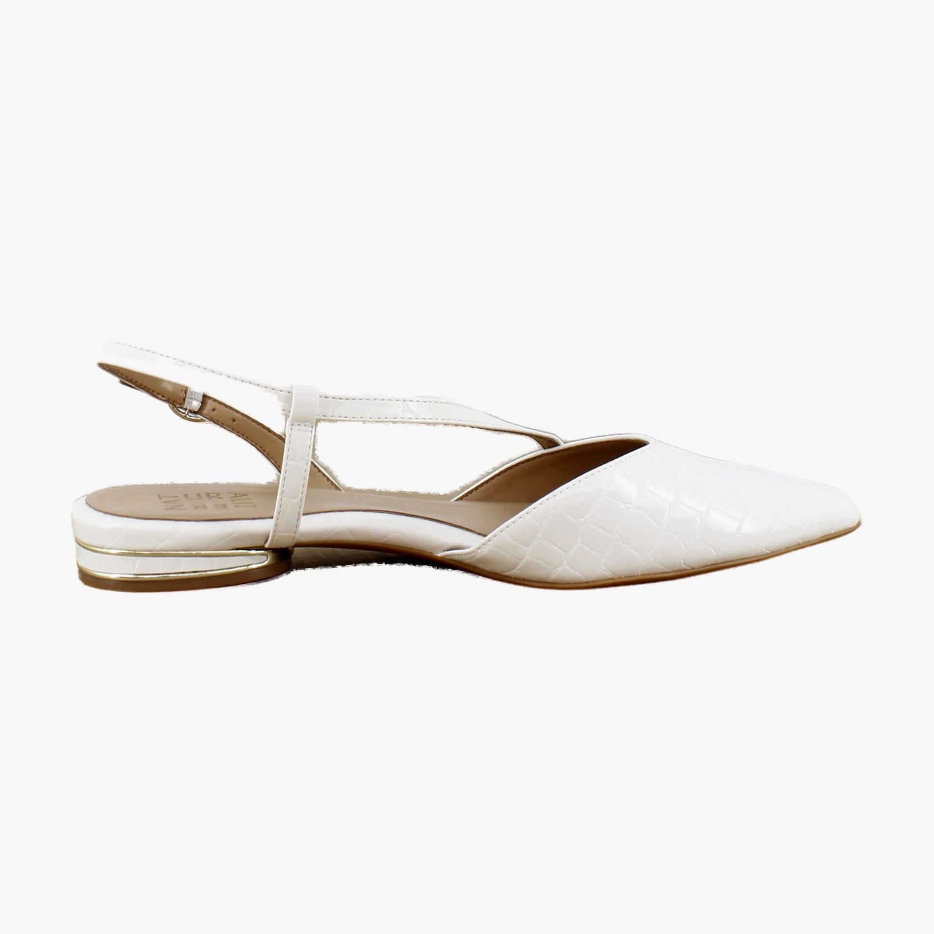 Warm White Faux Croco