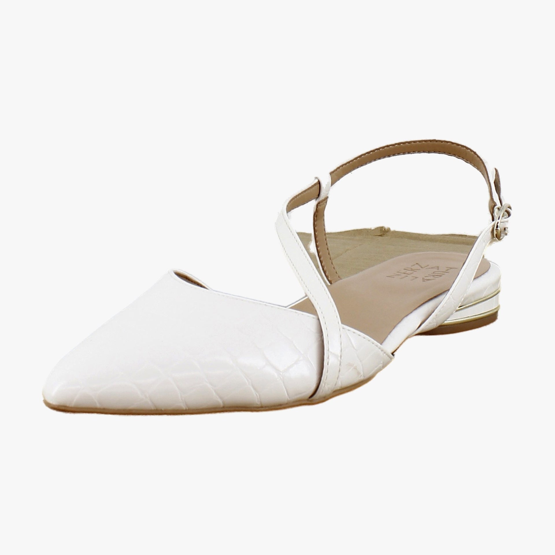 Warm White Faux Croco