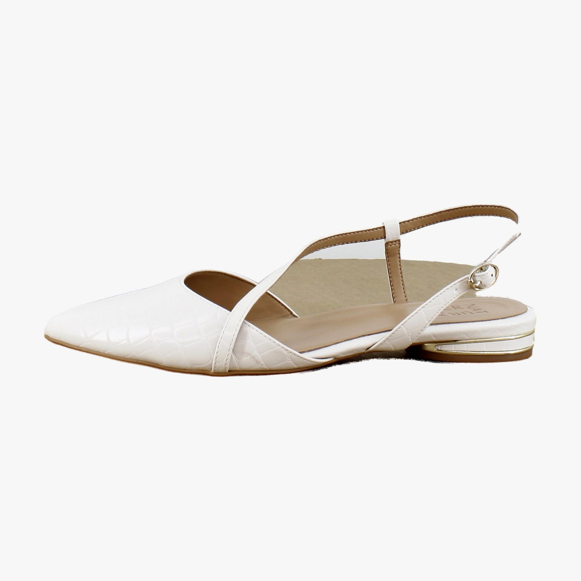 Warm White Faux Croco