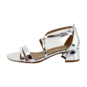 Silver Faux Leather