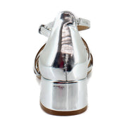 Silver Faux Leather