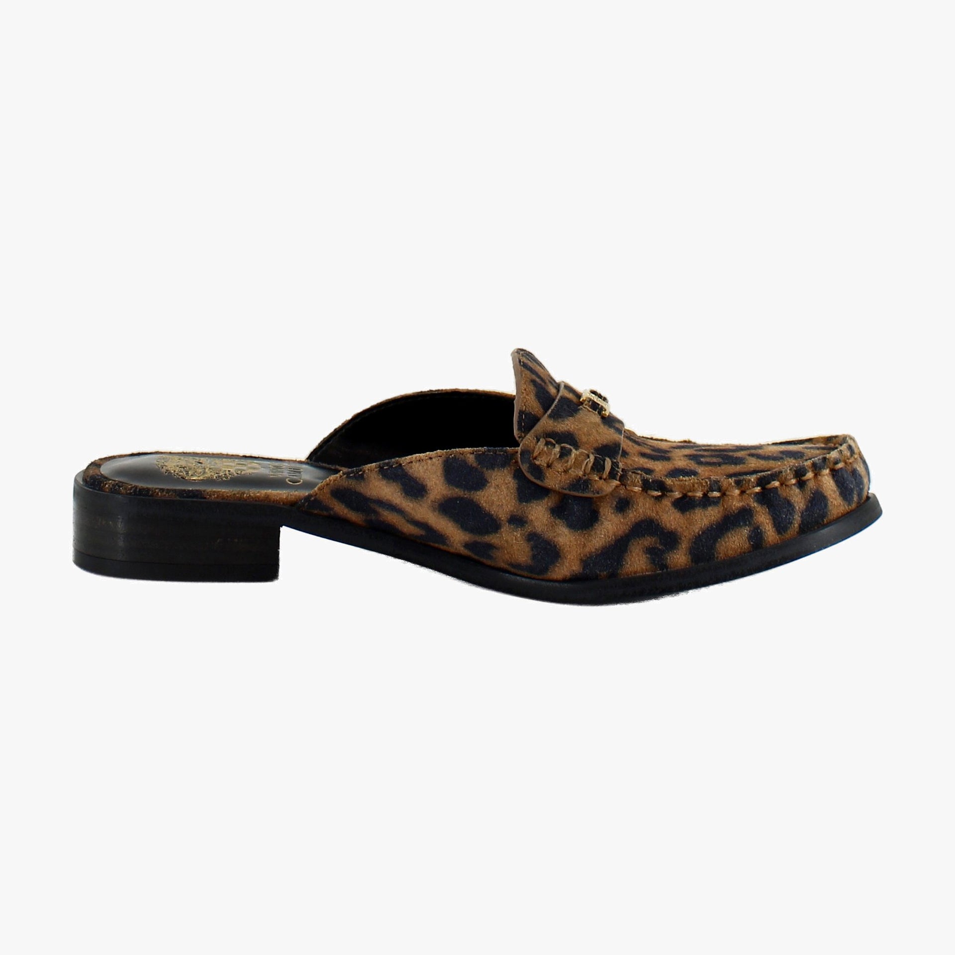 Camel Leopard Suede