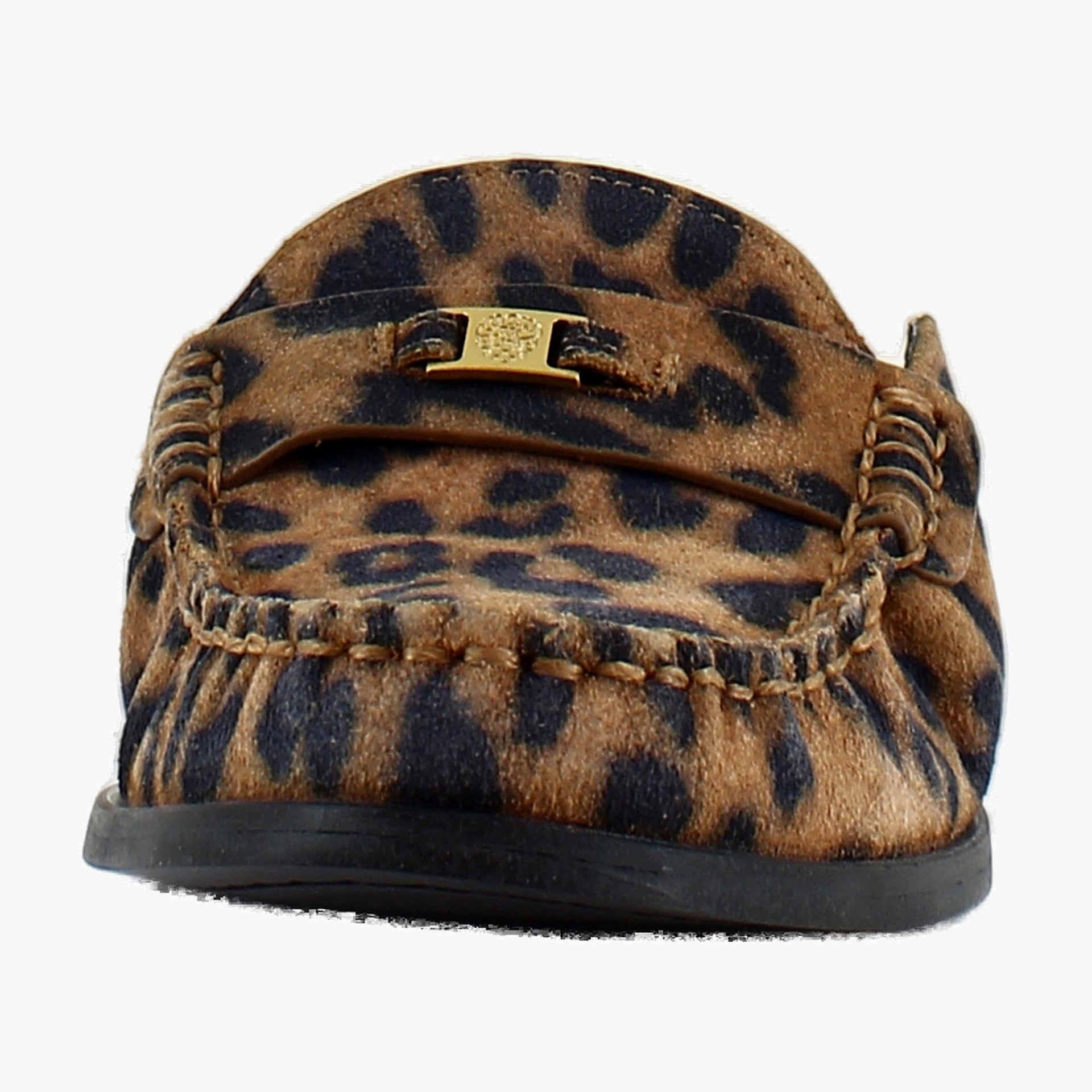 Camel Leopard Suede
