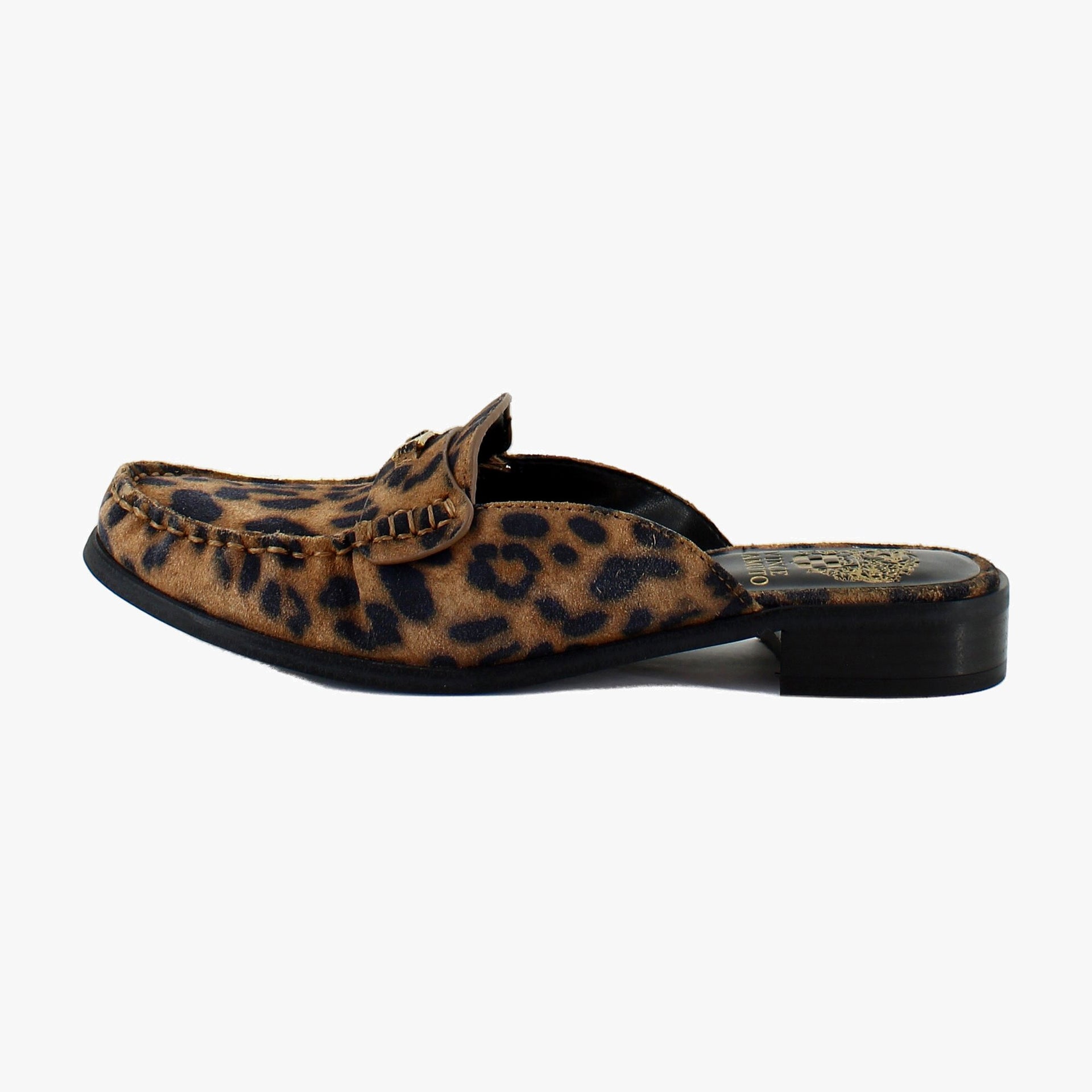 Camel Leopard Suede