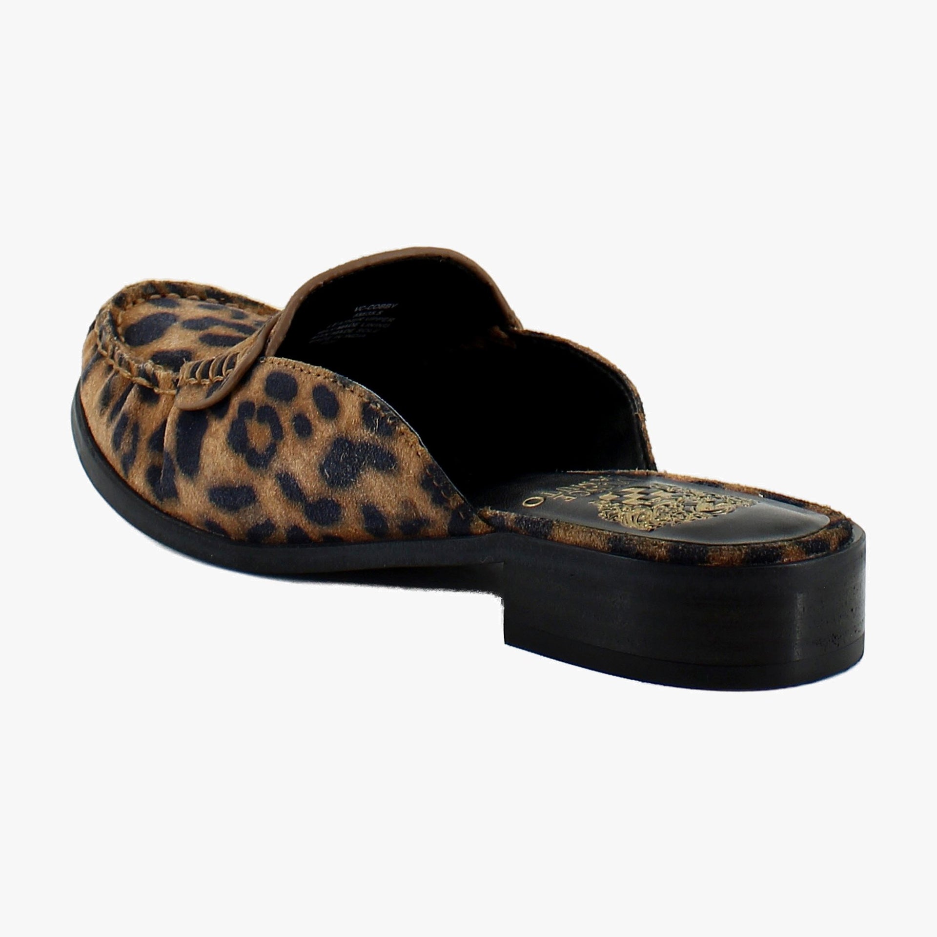 Camel Leopard Suede