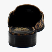 Camel Leopard Suede