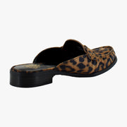 Camel Leopard Suede
