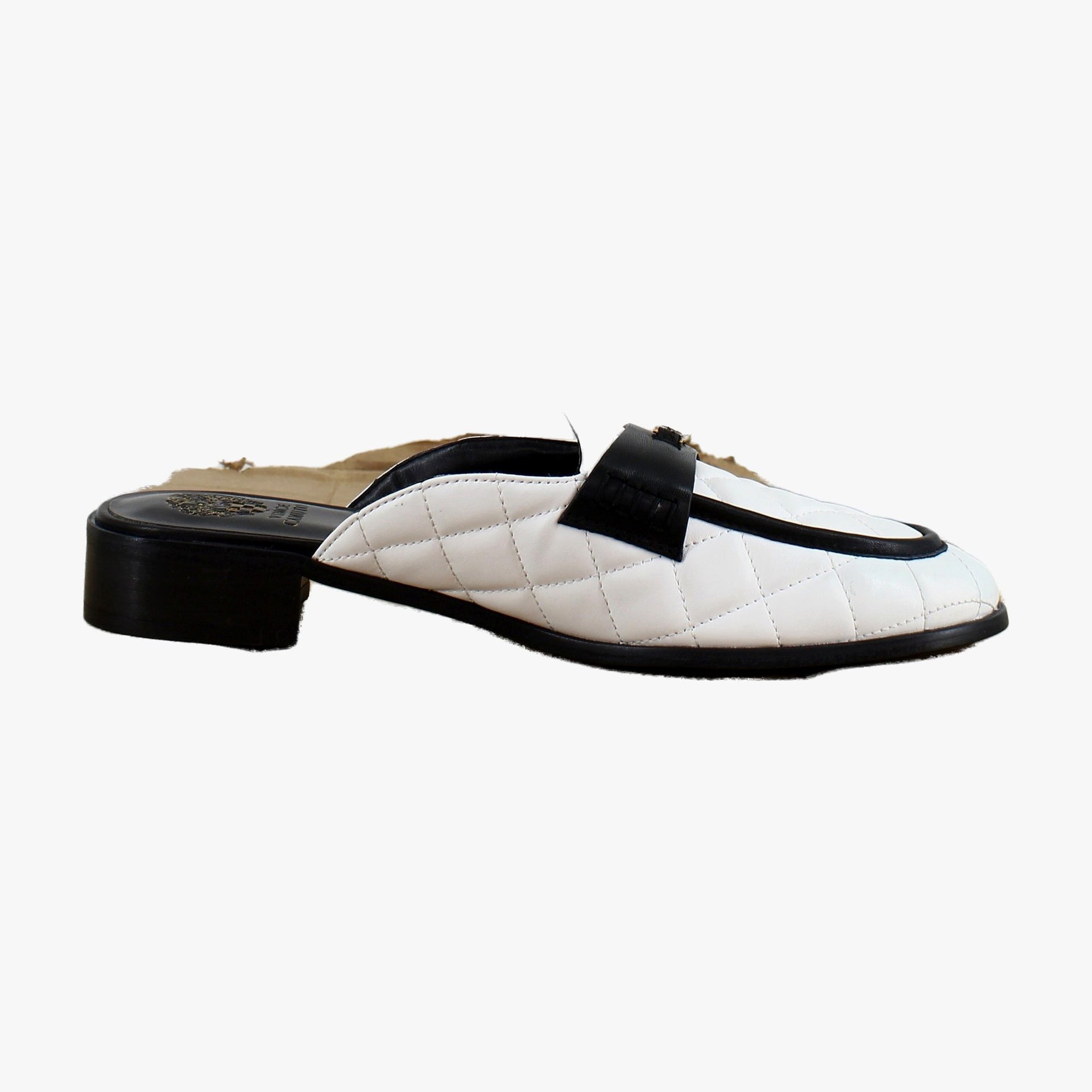 Bianco Quilted Leather
