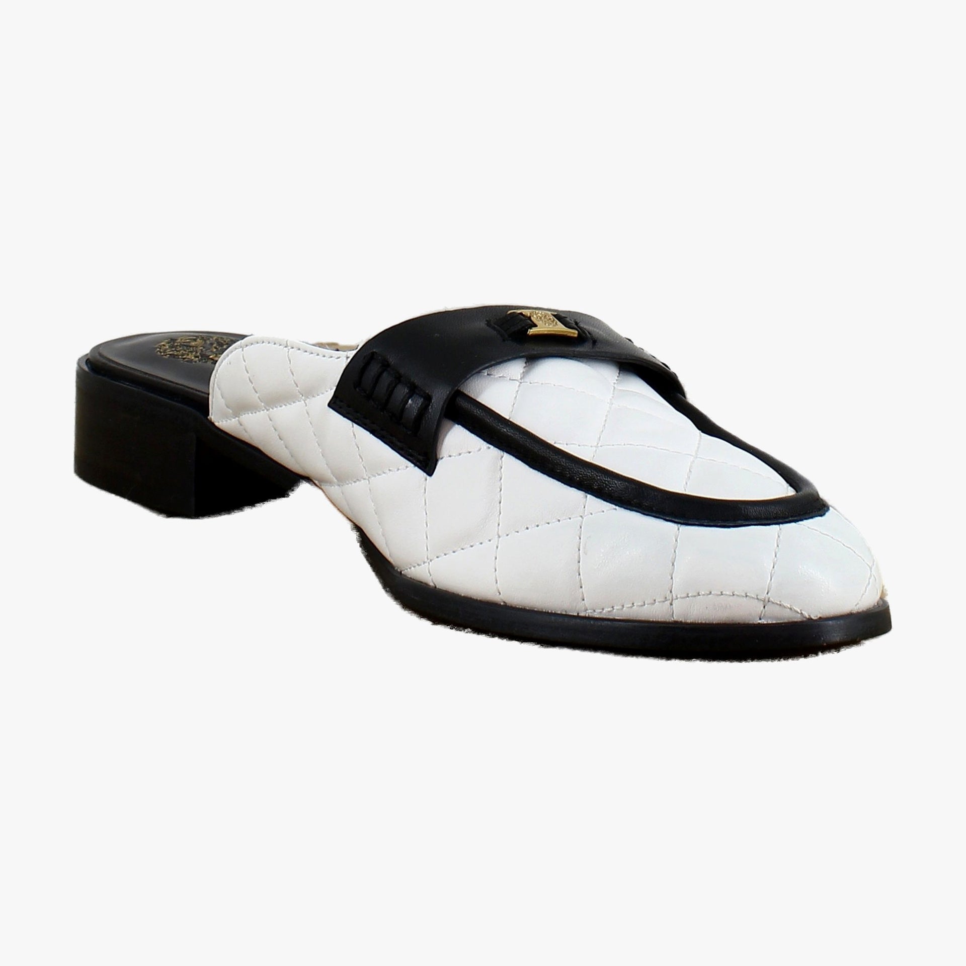 Bianco Quilted Leather