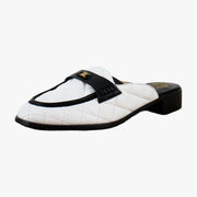 Bianco Quilted Leather