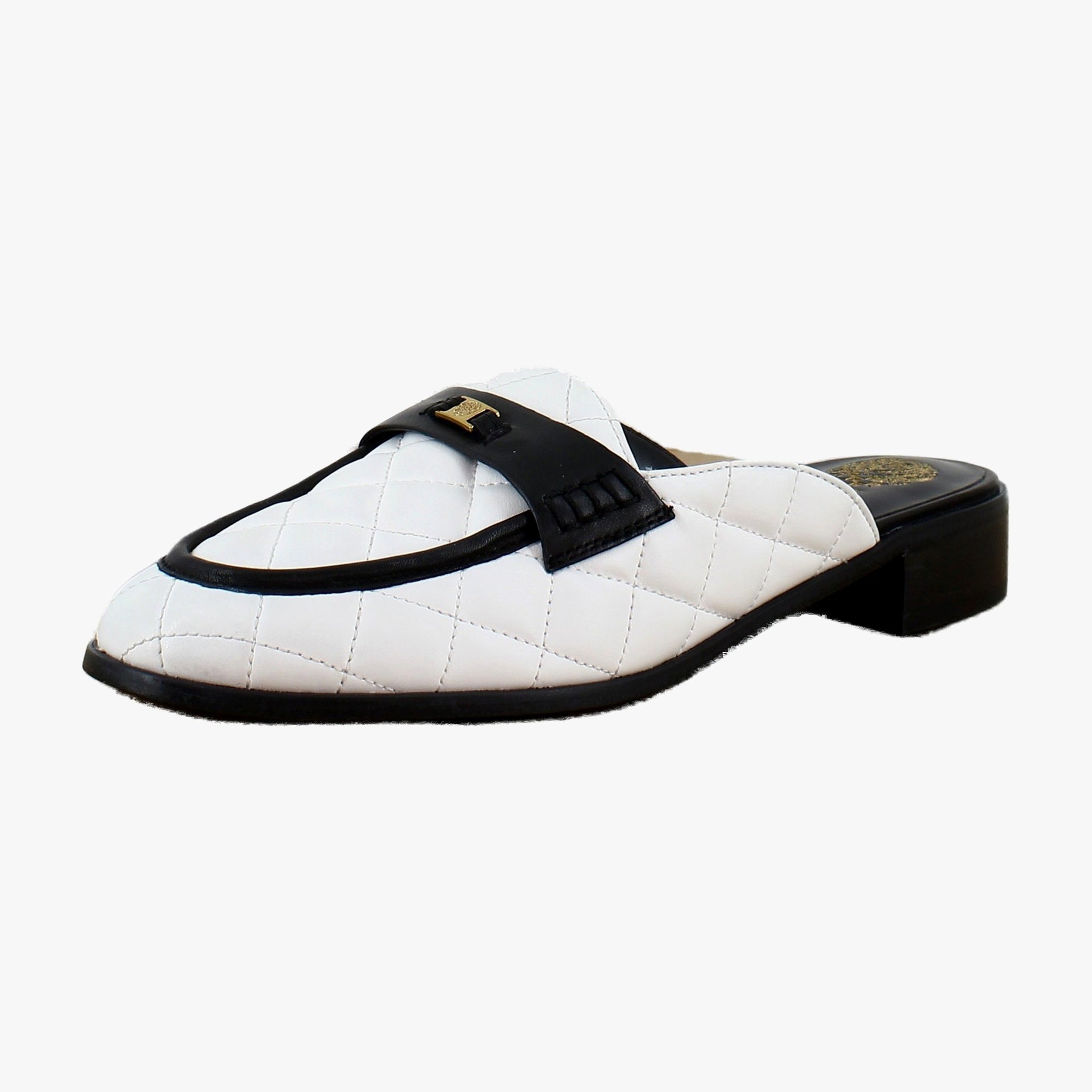 Bianco Quilted Leather