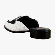 Bianco Quilted Leather