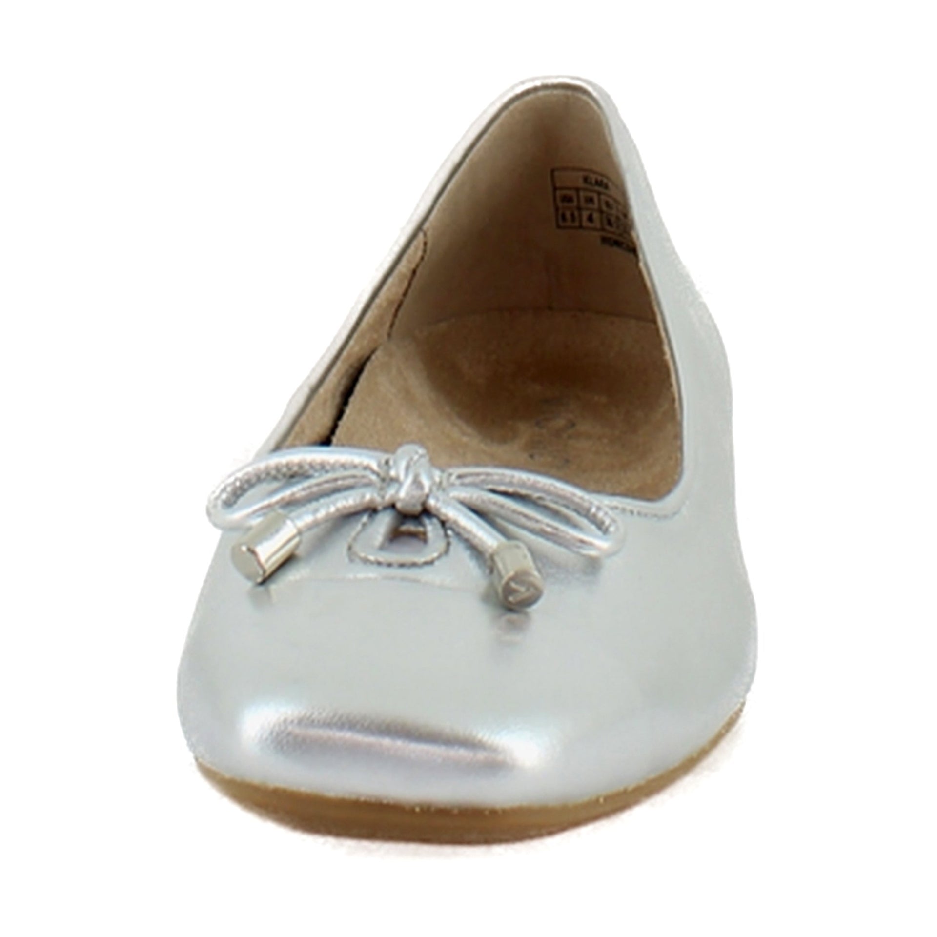 Silver Metallic Leather