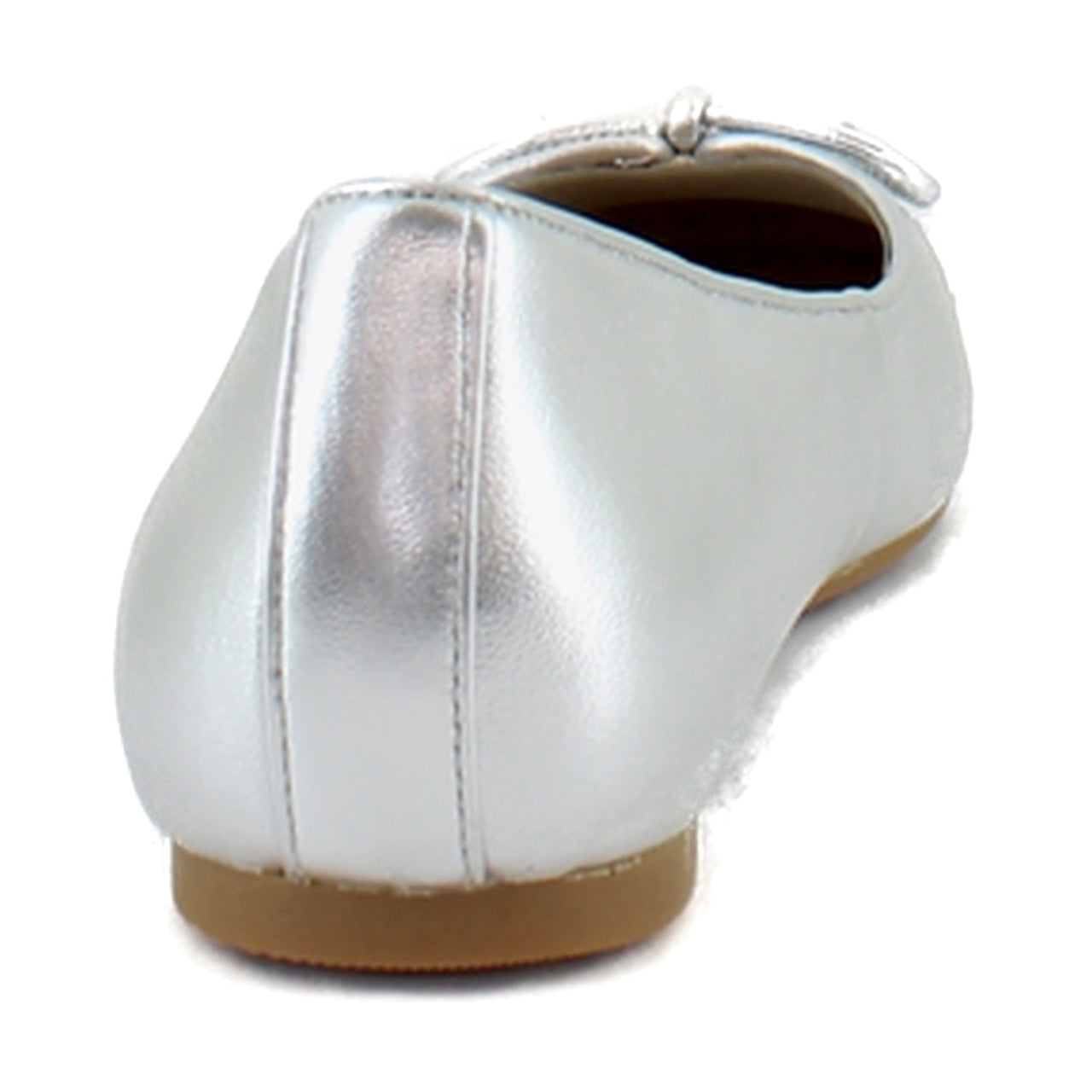 Silver Metallic Leather