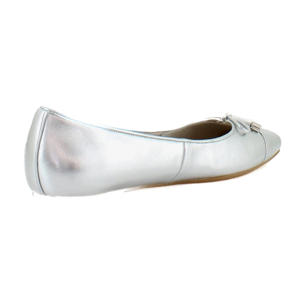 Silver Metallic Leather