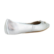 Silver Metallic Leather