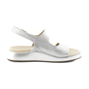 Silver Metallic Leather