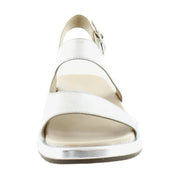 Silver Metallic Leather