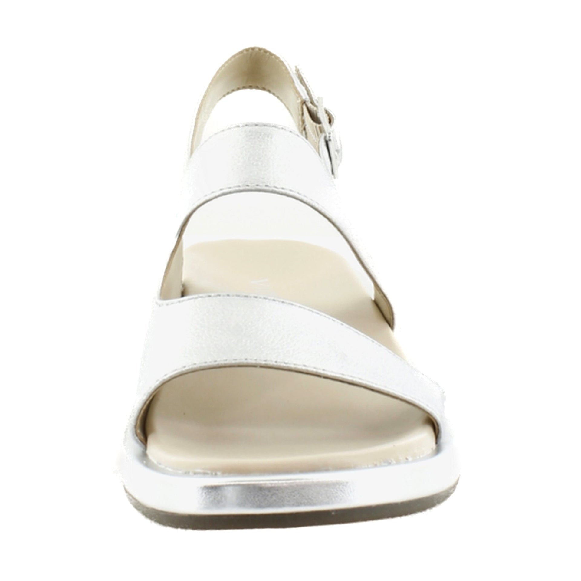 Silver Metallic Leather