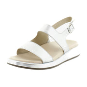 Silver Metallic Leather