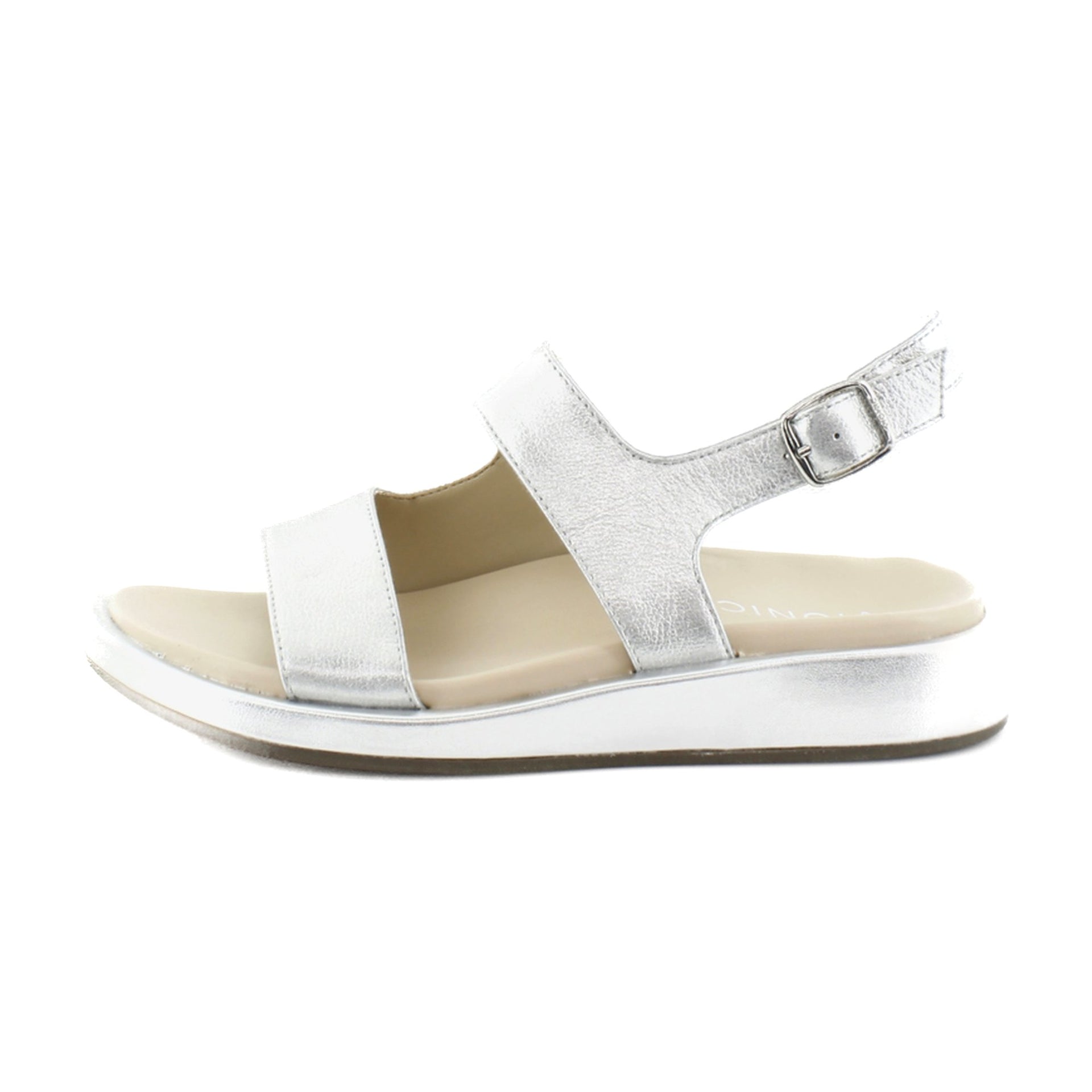 Silver Metallic Leather