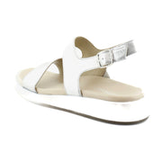 Silver Metallic Leather