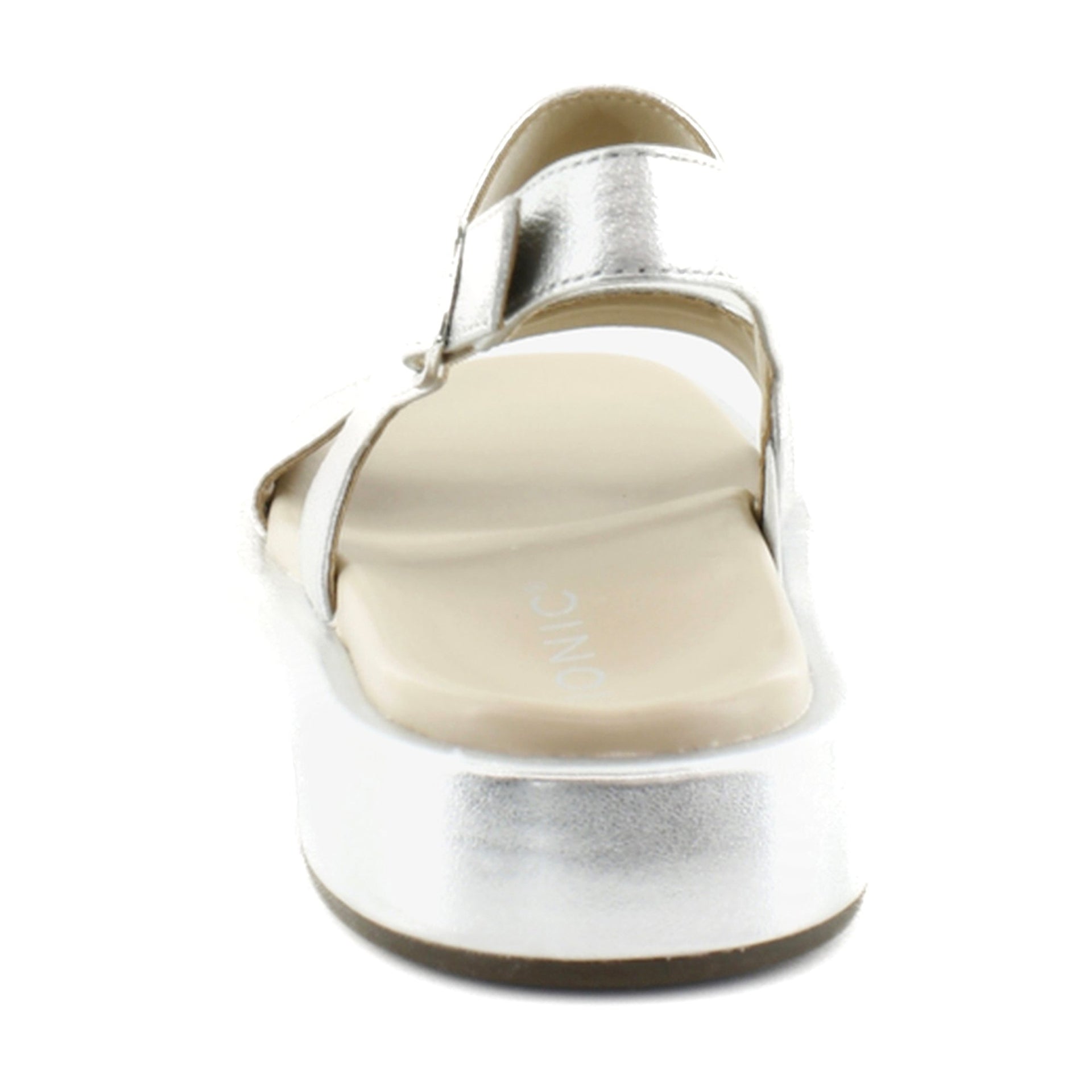 Silver Metallic Leather